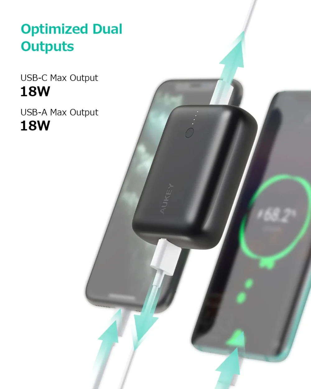 Mini cargador portátil  10000mAh y 20W - AUKEY - Imagen 3
