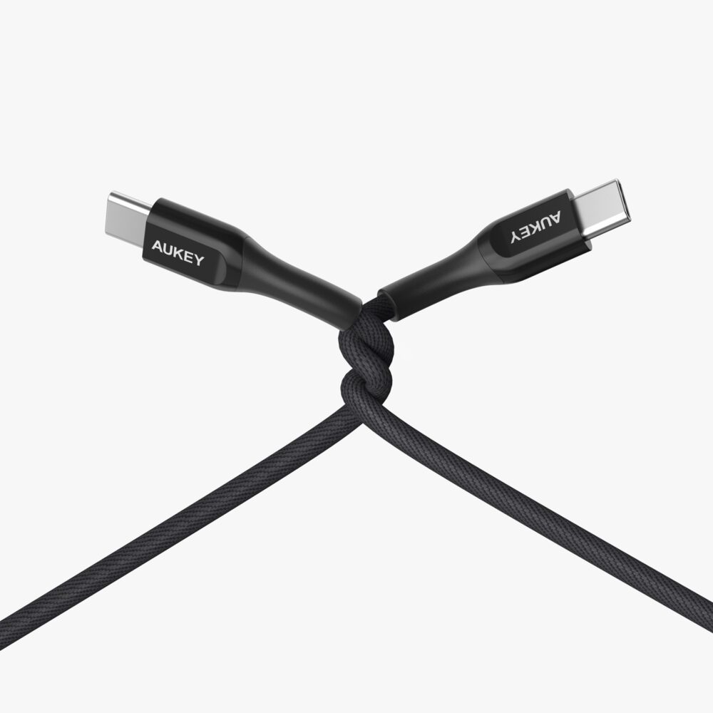 Cable de 1.2 metros trenzado USB-C a USB-C - AUKEY - Imagen 5