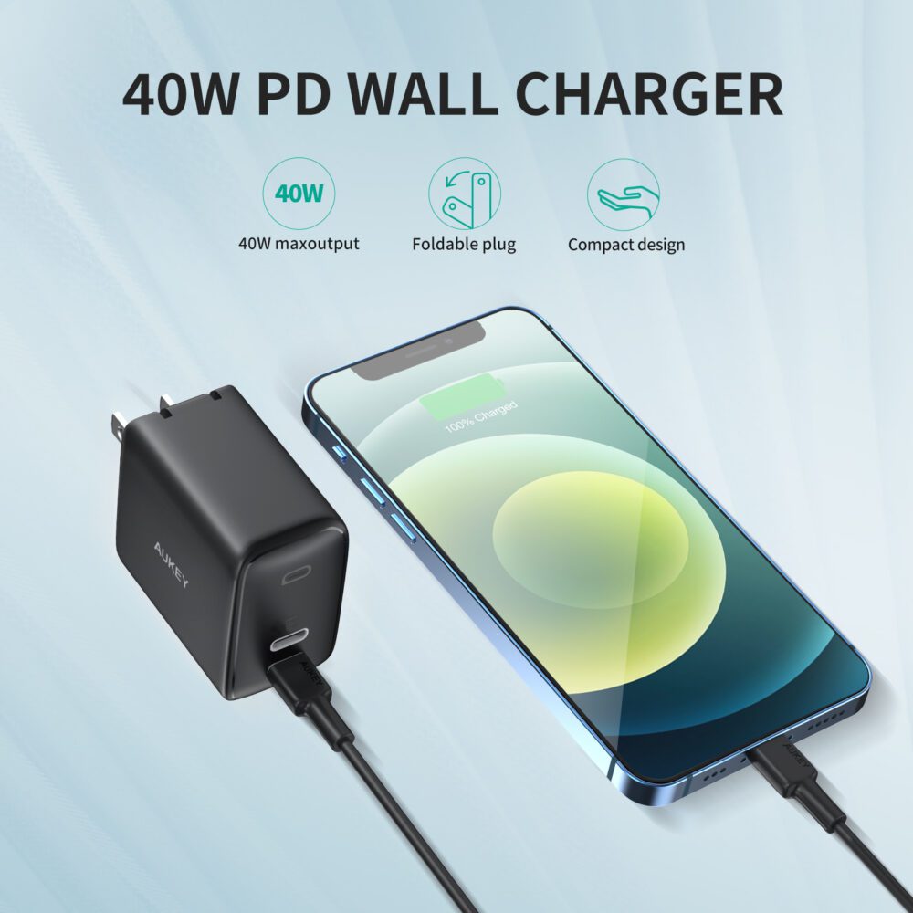 Cargador de pared doble de 40W - AUKEY - Imagen 4