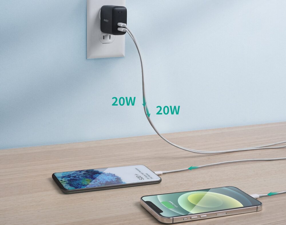 Cargador de pared doble de 40W - AUKEY - Imagen 2