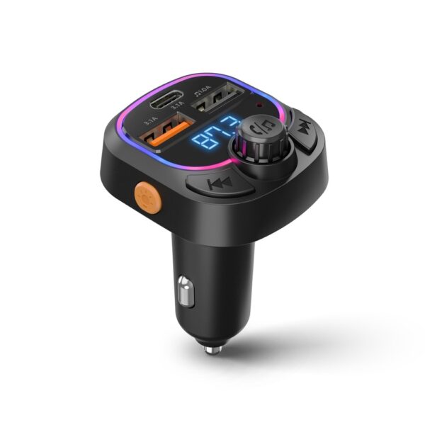 Transmisor FM Bluetooth y cargador de auto triple 15W - HYPERGEAR