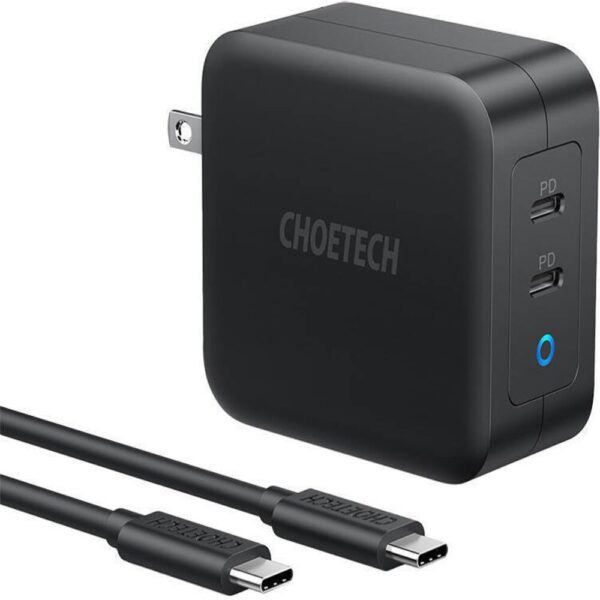 Cargador de pared doble de 100W con Adaptadores de viaje universales - CHOETECH